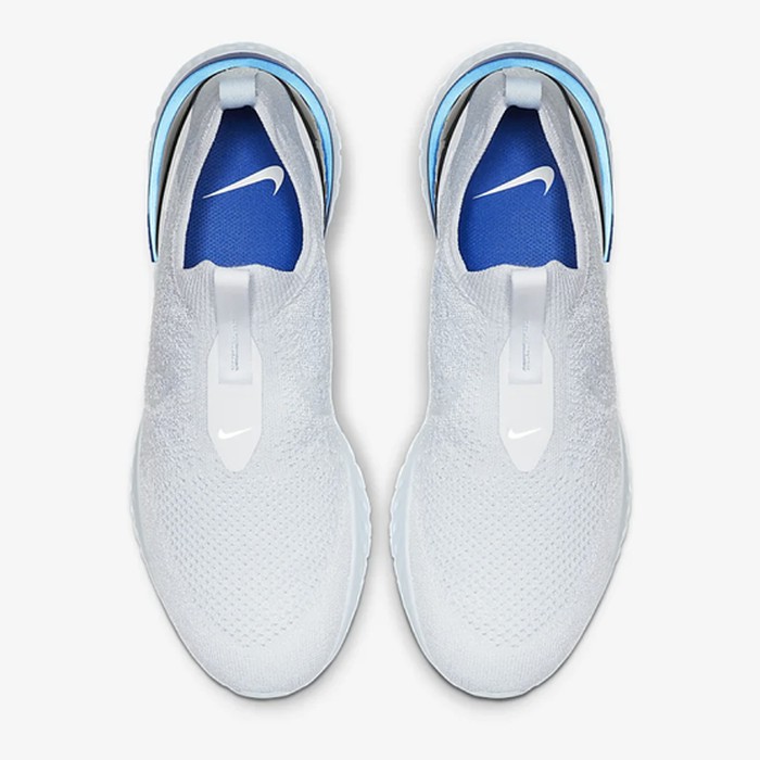 nike phantom react blue and white