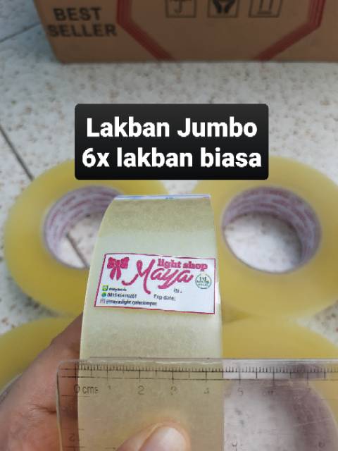 Lakban solasi Bening Jumbo 2inch 500yard 300meter solasi lem packing paket termurah daimaru rabbit tape packing