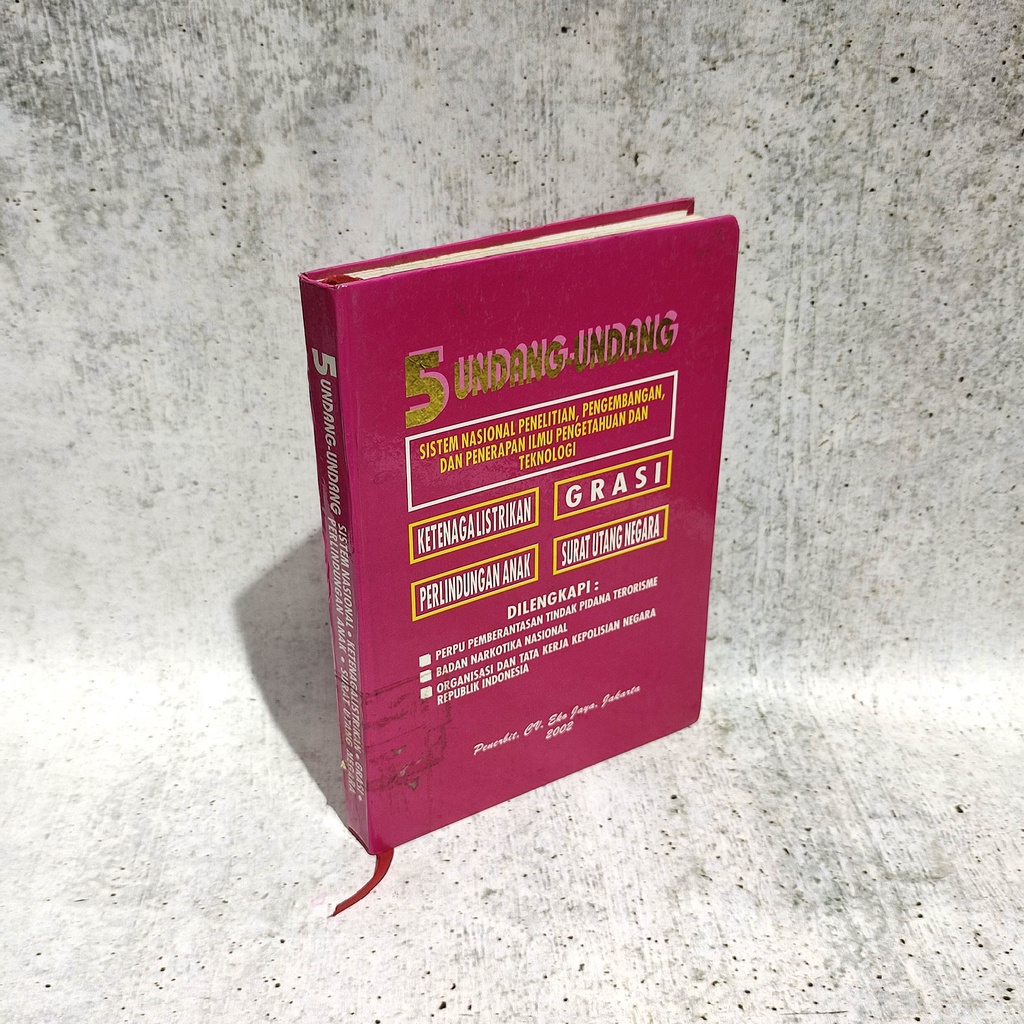 

Buku 5 Undang-Undang Sistem Nasional Penelitian Eko Jaya