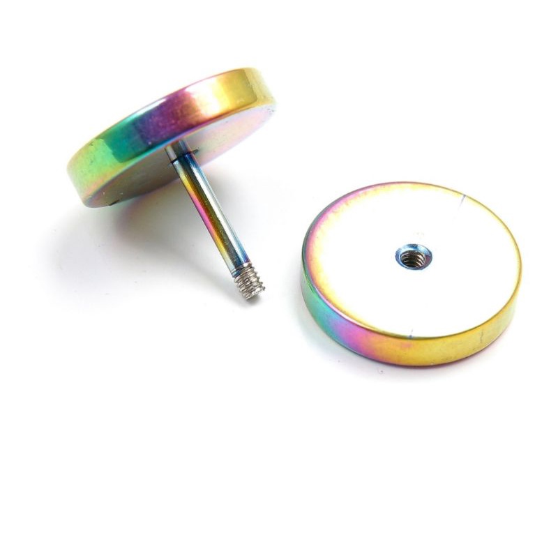 IP-CH Anting Roda Titanium Rainbow / Anting Roda Anti karat  Stainless steel