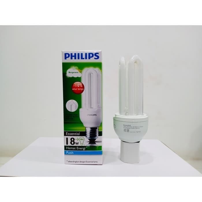 Lampu Philips Essential 5W 8W 11W 14W 18W 23W lampu tipe U