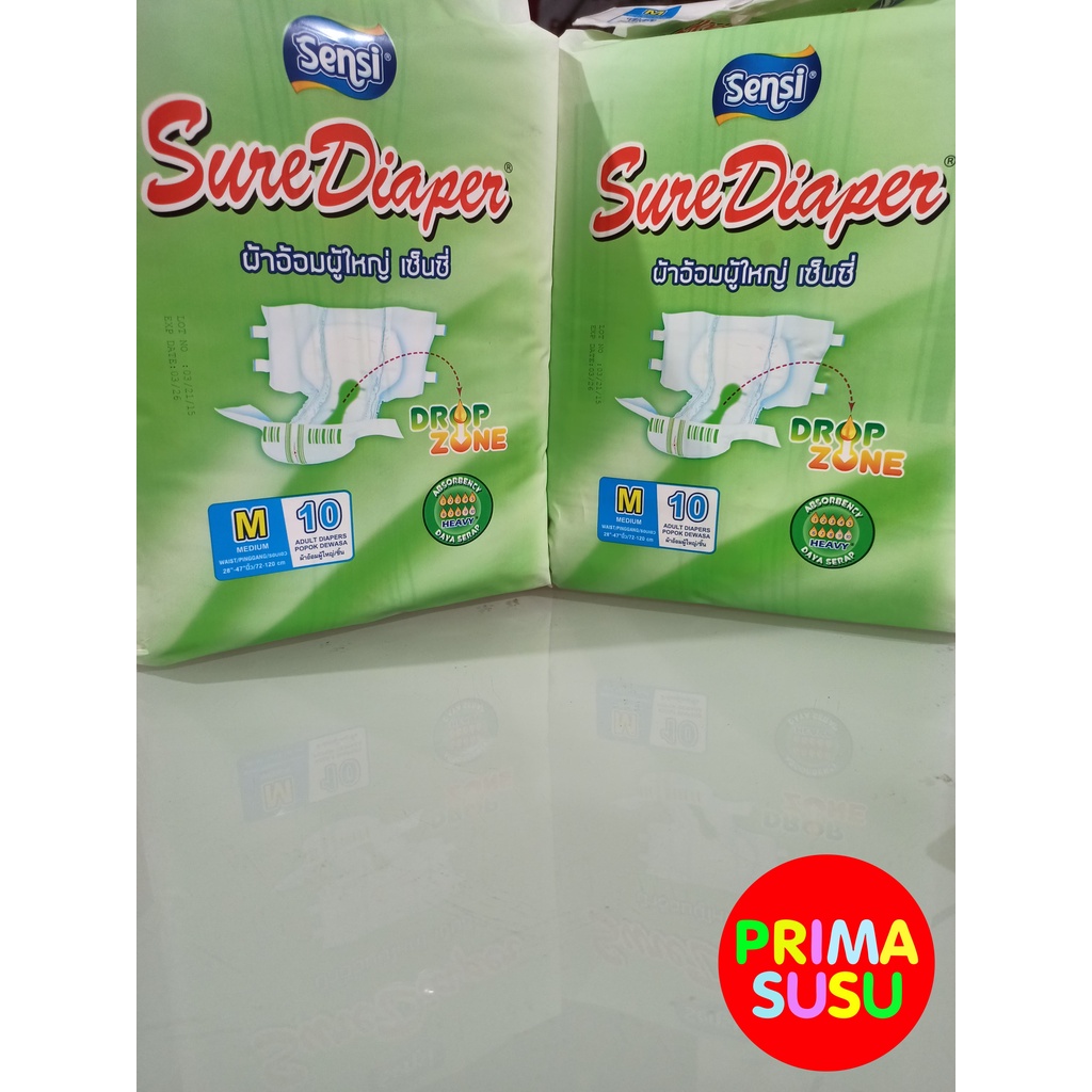 Sensi Sure Diaper M10, L8, XL6