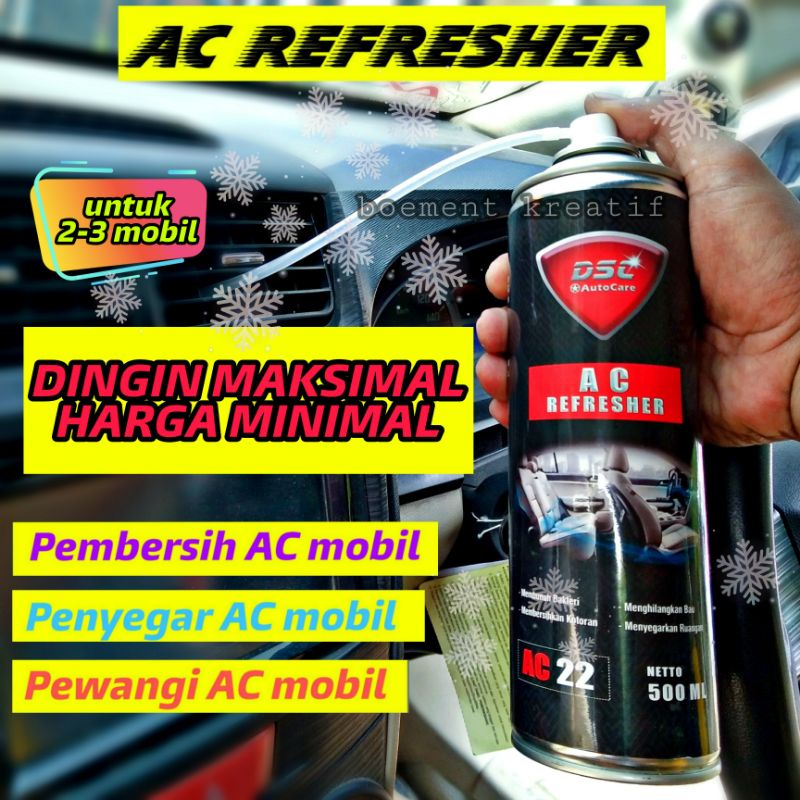 Ac refresher Mobil / Pembersih ac mobil / penyegar udara mobil / Penghilang bau apek jumbo 500 ml