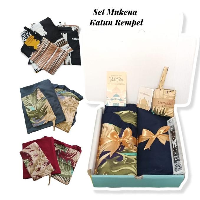 

LB- HAMPERS MUKENA KATUN REMPEL PARCEL LEBARAN KADO MUSLIM FREE TASBIH