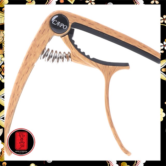 SLOZZ Capo Gitar Aluminium Alloy Wood Design with Bridge Pin Remover