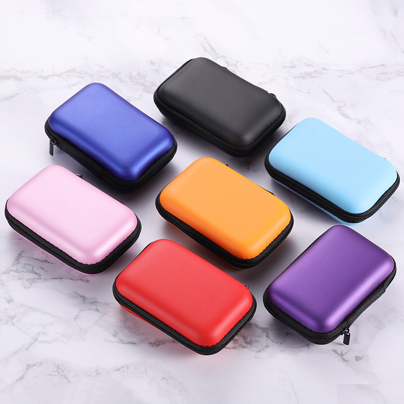 Persegi Panjang Case For Earphone Charger Bluetooth Headset Kabel Data