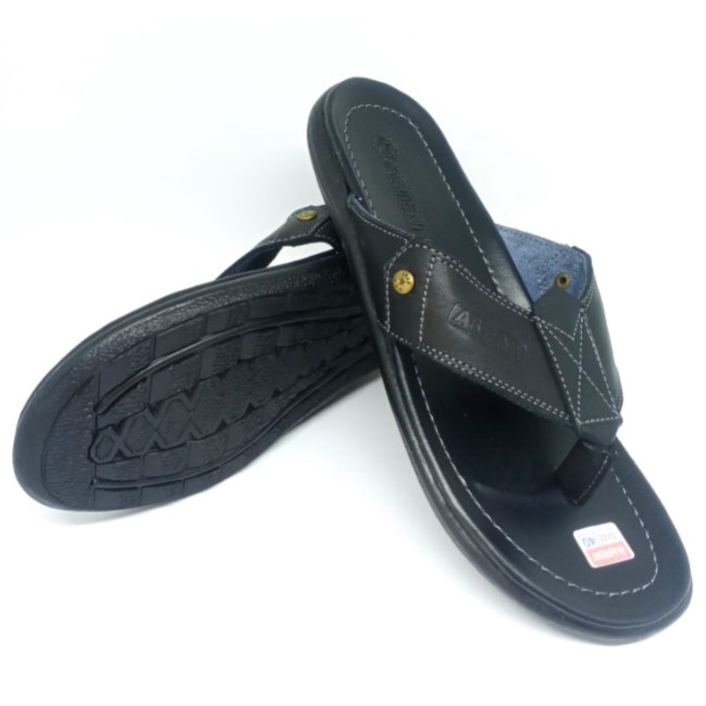 Sandal Jepit Cowok 39 - 43 Sendal Casual Pria Dewasa Laki Bahan Kulit Sintetis Astent