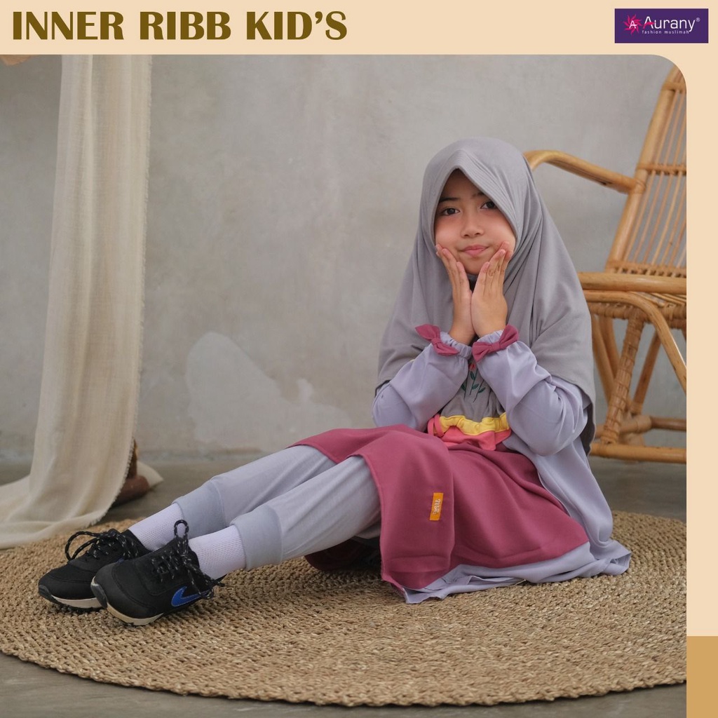 Celana Inner Kids Model RIB Legging Anak Dalaman Gamis Leging AURANY