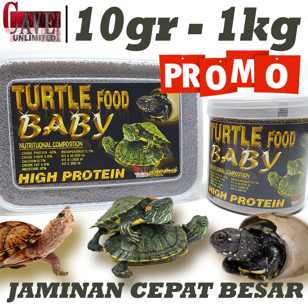 PELET BABY BAYI TURTLE PAKAN MAKANAN KURA KURA RES BRAZIL AMBON ALIGATOR FOOD