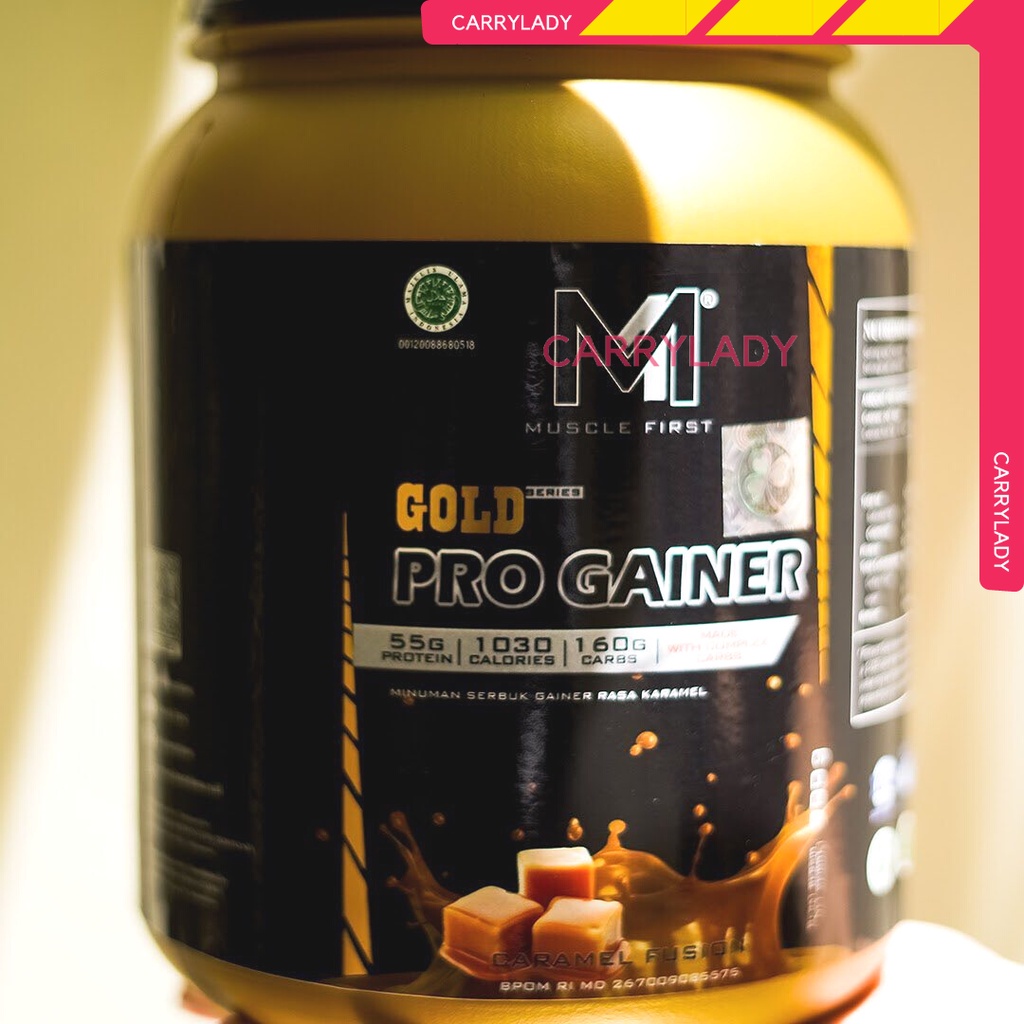 M1 MUSCLE FIRST PRO GOLD GAINER 6 LBS 2.7 KG WEIGHT GAINER PENGGEMUK 6LBS PROGAINER NAIK BERAT BADAN GEMUK SUSU PROTEIN MUSCLEFIRST