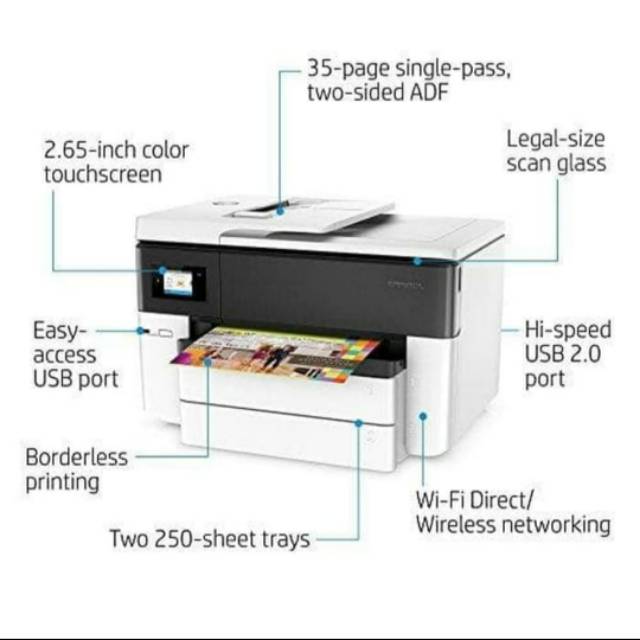 Printer HP A3 7740 printer HP 7740 semarang hp officejet pro 7740 wireless