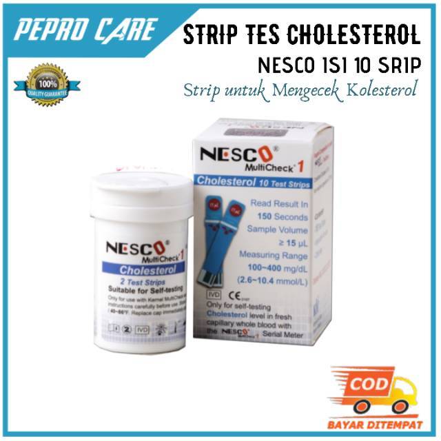 Jual STRIP CEK KOLESTEROL NESCO / STRIP (STIK) PENGUKUR UKUR KOLESTEROL