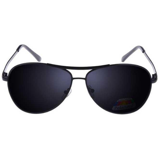 Aoron Kacamata Hitam Polarized -[Hitam Abu-abu]