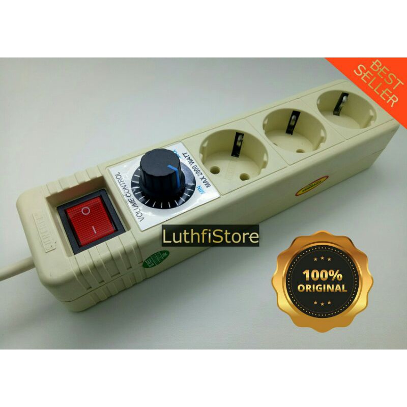 Dimmer SCR 2000W Voltage Regulator Speed Controller Motor Pemanas Penurun Tegangan gerinda RPM