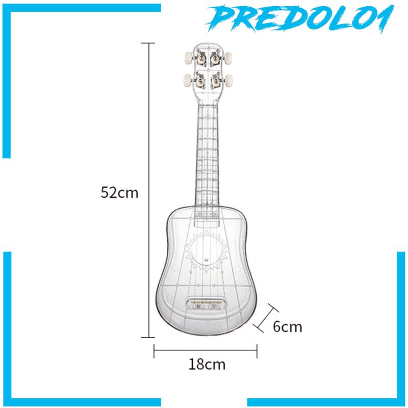 (Predolo1) Ukulele Transparan Untuk Pemula / Anak-Anak