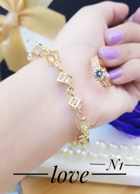 Xuping set perhiasan lapis emas 24k 1927a