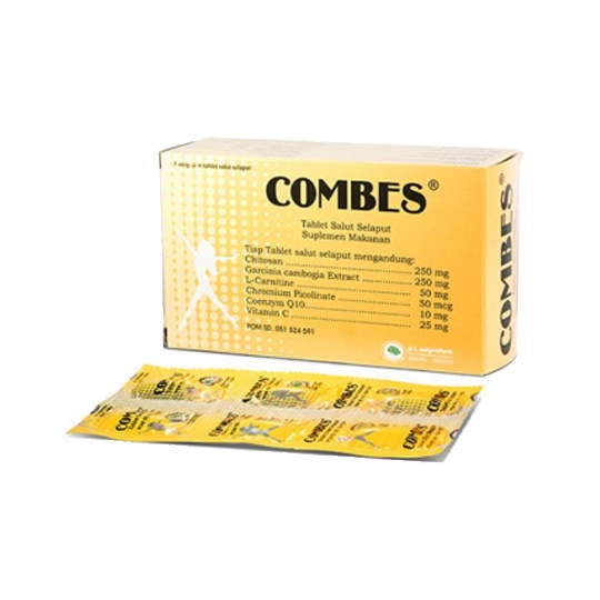 COMBES Obat Diet Pelangsing 5 Strip x 6 Tablet / Mepro