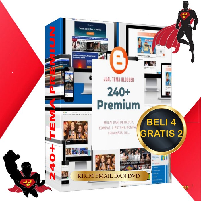 240+ Tema Blogger Premium Pack