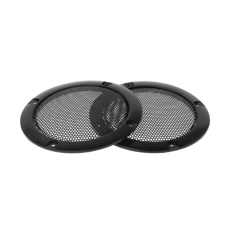 btsg 2PCS Speaker Grills 3&quot; Protective Subwoofer Frame Grille Cover Steel Mesh Decorative Circle DIY Accessories