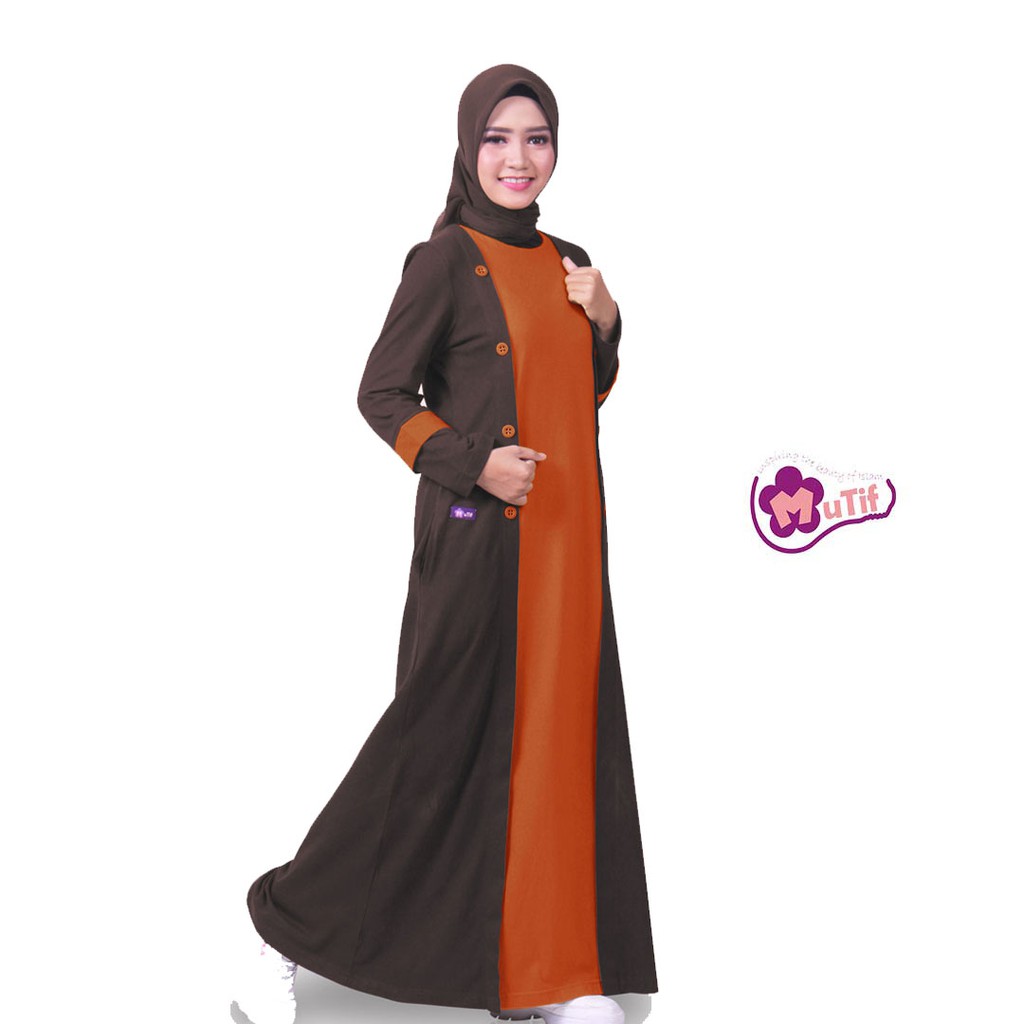 Gamis Mutif 184 | Teracota-Coklat | Couple ready