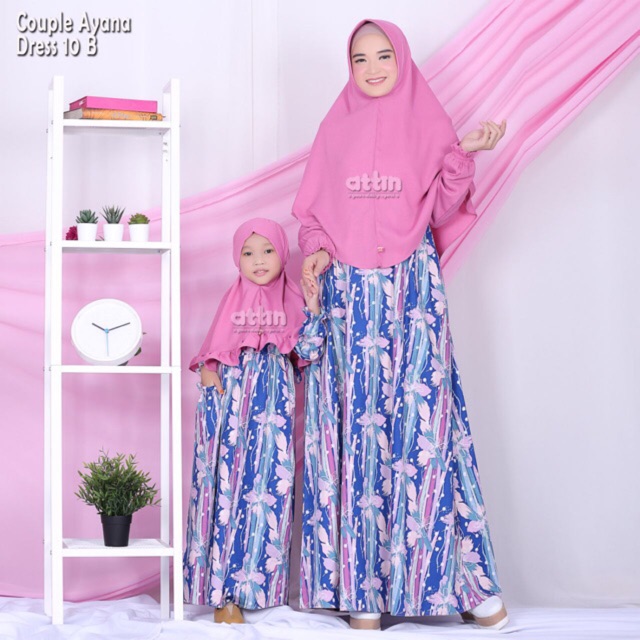 ATTIN DRESS -NAJMA GAMIS KATUN JEPANG MOTIF BUNGA KECIL