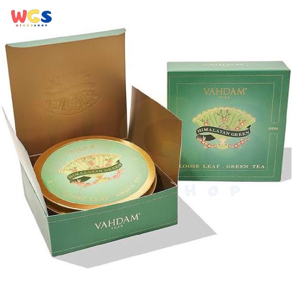 Vahdam Teas Himalayan Loose Leaf Green Tea Tin 50gr