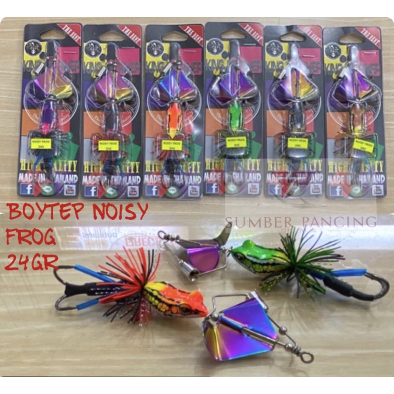 BOYTEP NOISY FROG MADE IN THAILAND / slash bait with bell