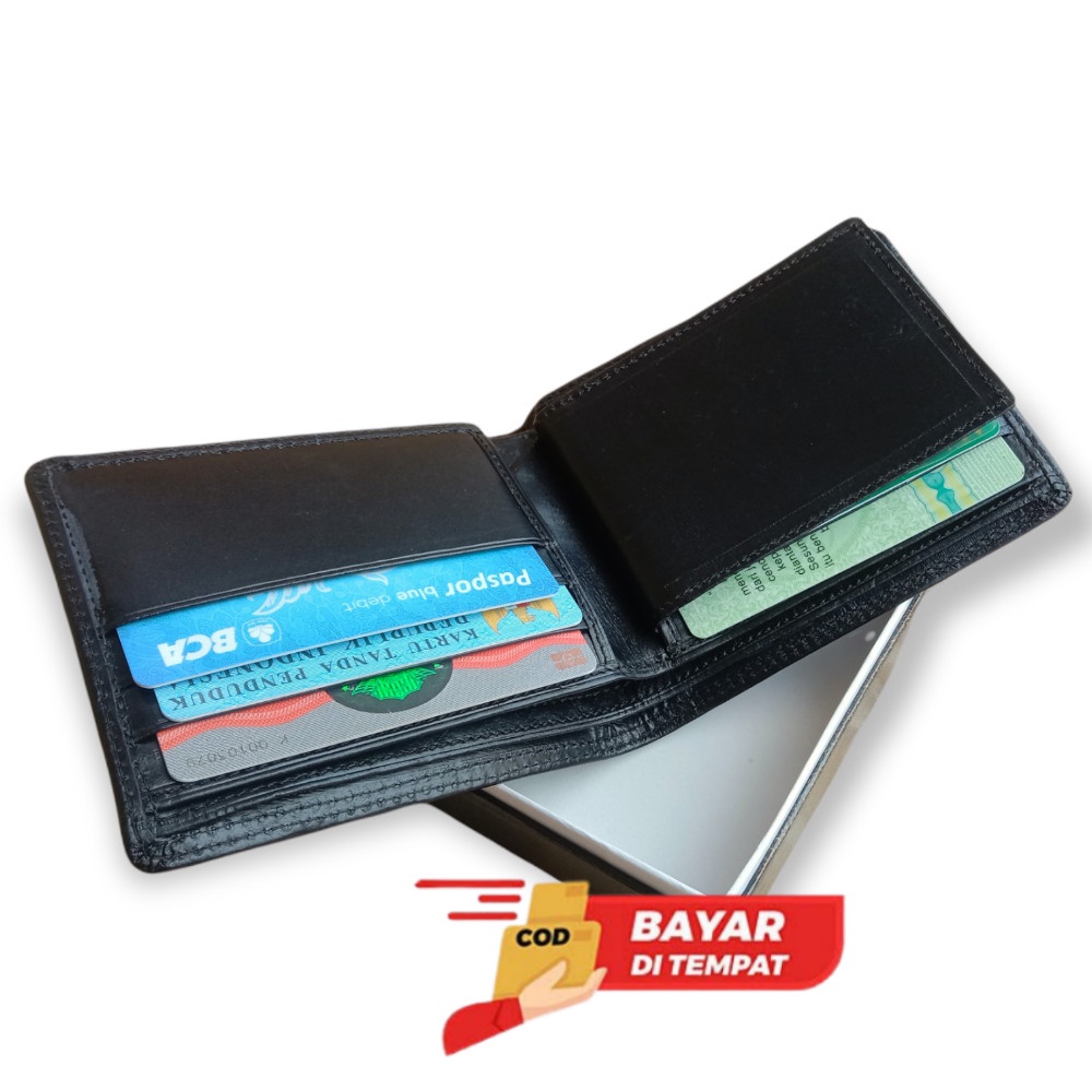 Dompet Pria Kulit Asli TAHAN API 100% Kulit Bukan Sintetis Jahitan Rapi Dan Bisa COD/BAYAR DI TEMPAT