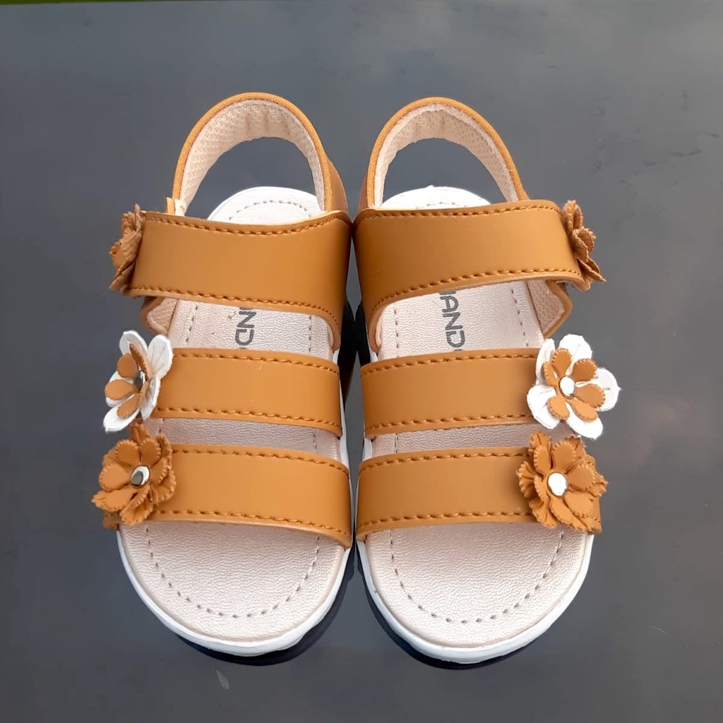 Sandal Tali Anak Perempuan TOKOERS SA04 - Motif Bunga - Kualitas Import