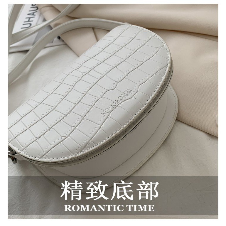 ELFYDO ELF1420 Tas Mini Perempuan Korean Style Fashion Wanita Lilac Croco Motif Slingbag Woman