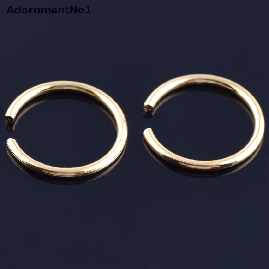 (AdornmentNo1) 40pcs / Set Cincin Tindik Hidung / Bibir Bahan Stainless Steel Aneka Warna Untuk Pria / Wanita