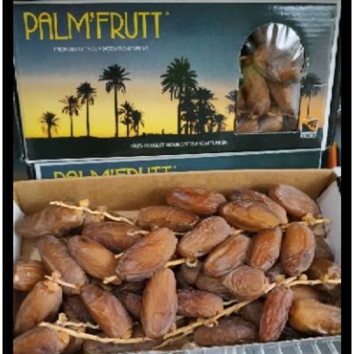 kurma Tunis tangkai Palm'fruit 100% asli original kemasan selalu terbaru