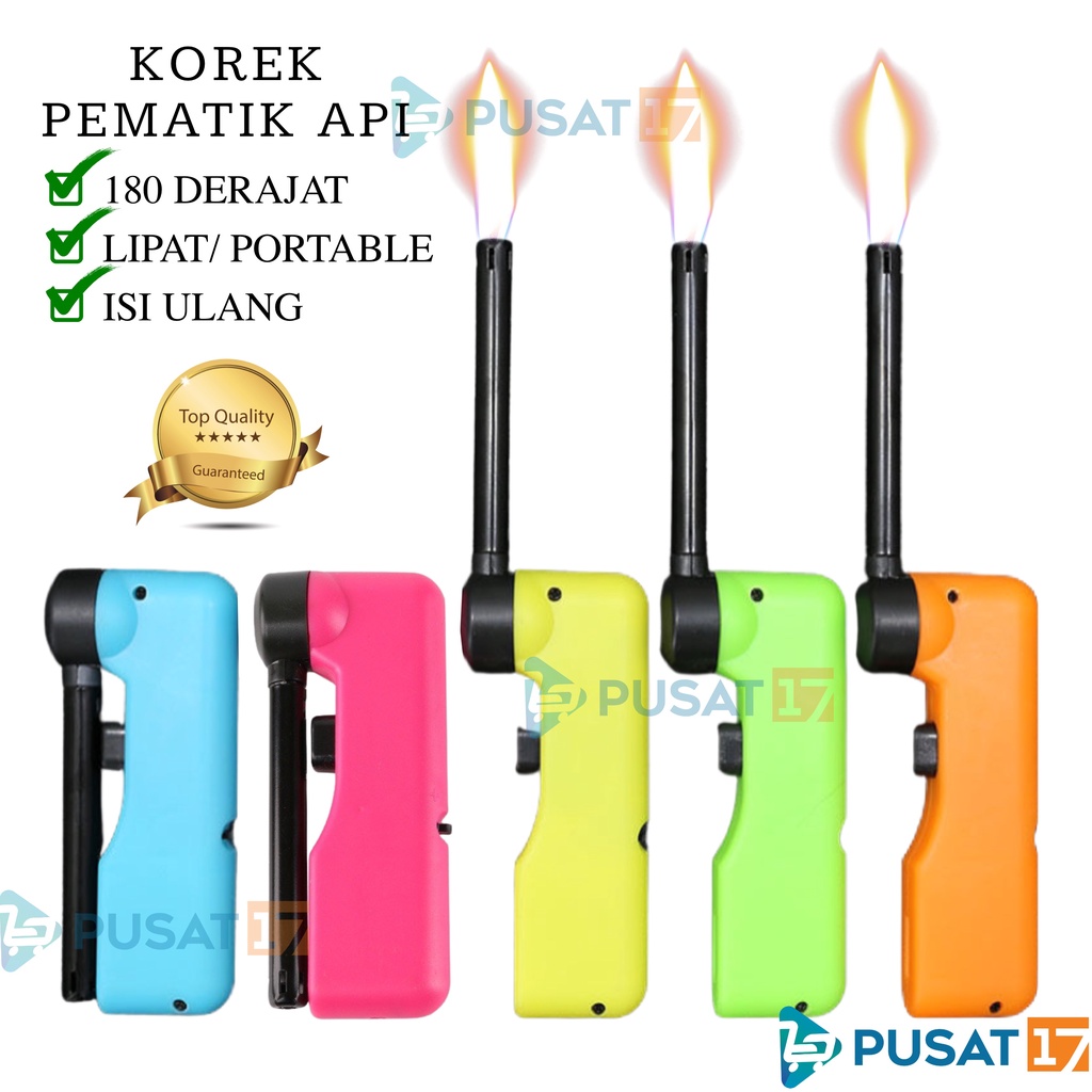 PUSAT17 PEMATIK API KOMPOR GAS 590 LIPAT / KOREK API GAS KOREK PEMANTIK API TEMBAK / GAS LIGHTER STO