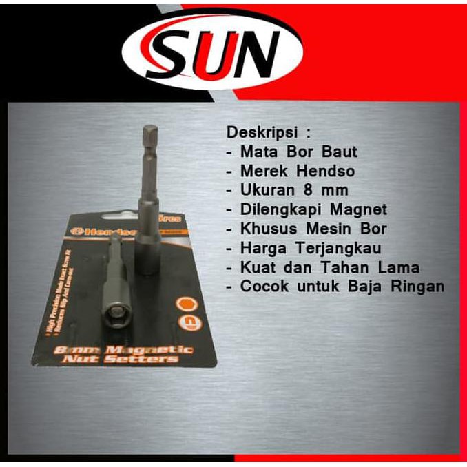 Mata Bor Baja Ringan 8mm / Mata Bor Baut / Mata Bor