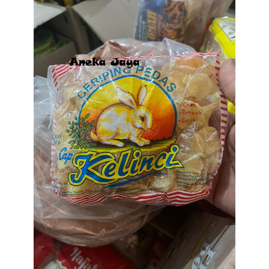 

Keripik Ceriping Pedas Cap Kelinci