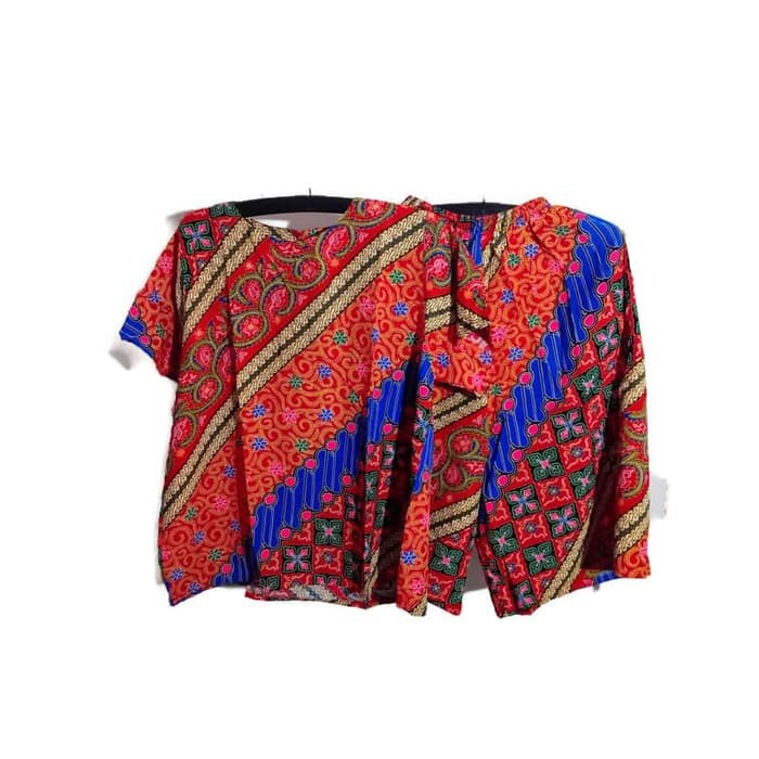 setelan kulot batik kencana ungu baby doll batik baju tidur batik