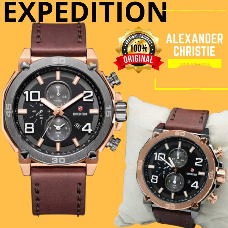 JAM TANGAN PRIA COWOK ORIGINAL JAM TANGAN EXPEDITION PRIA COWOK ORIGINAL ROSEGOLD EXP 6766