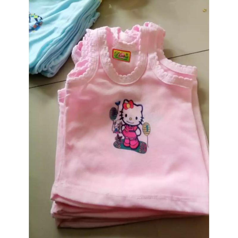 6 PCS KAOS DALAM ANAK BERGAMBAR/SINGLET ANAK GAMBAR