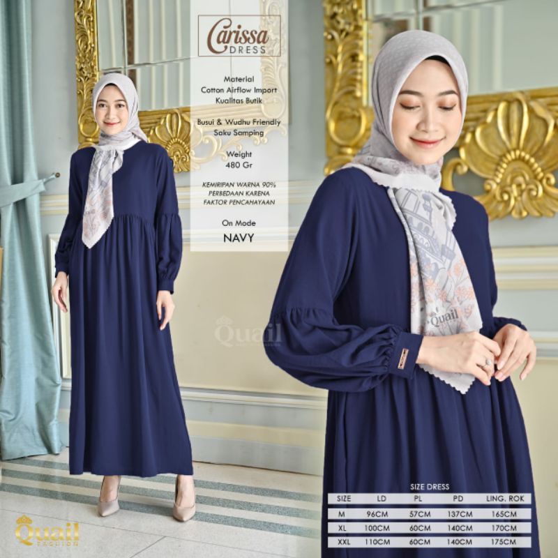 Gamis Wanita Quail Carissa Dress
