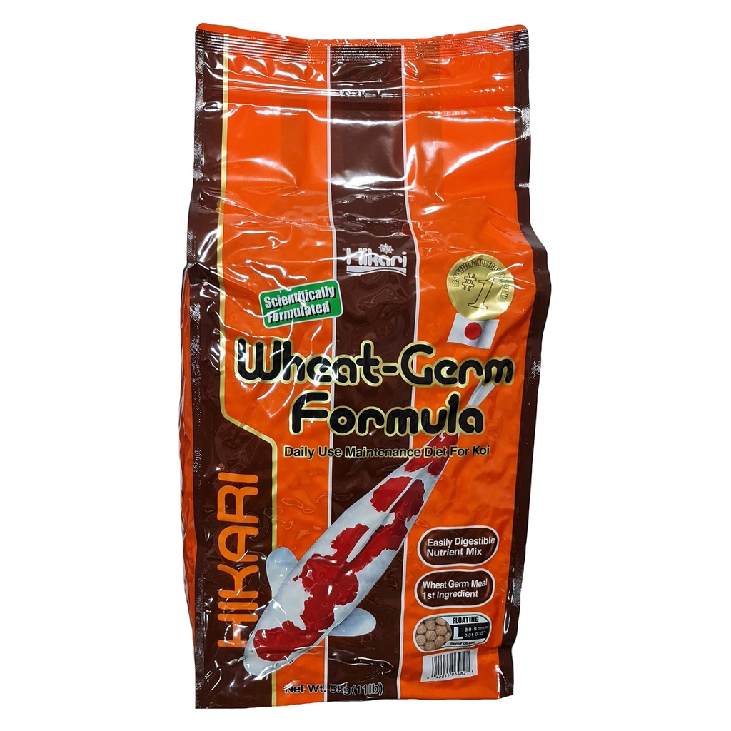 Hikari Wheat Germ Pellet Size L Kemasan 5 kg. Makanan Ikan Koi / Ikan kolam lainnya