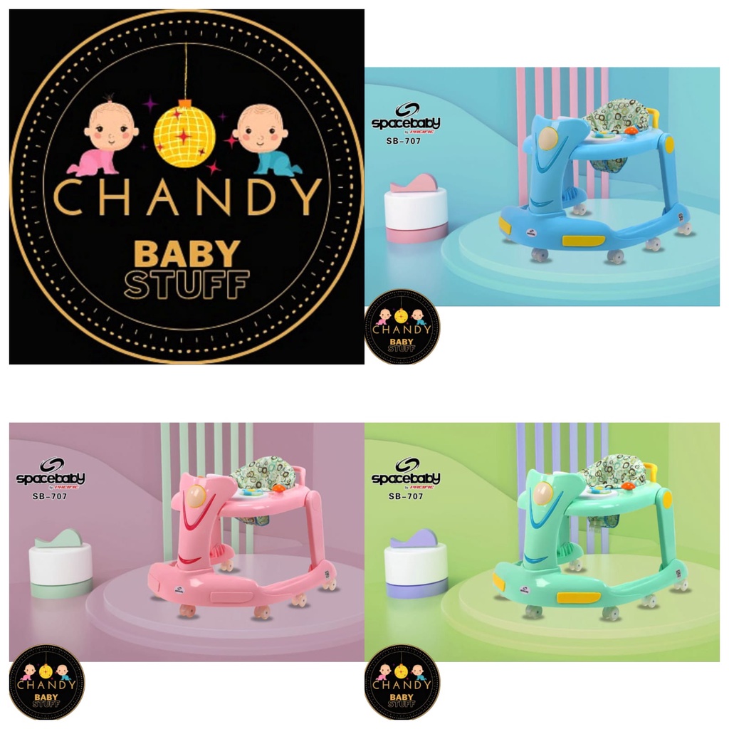 BABY WALKER  SPACE BABY 2IN1 SB 707 ADA REAM DAN MUSIK