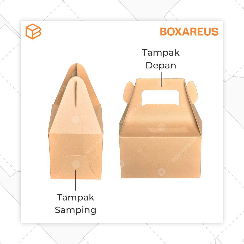 Gable Box Packaging Gift Box Kotak Souvenir Box | GL151010 (20pcs)