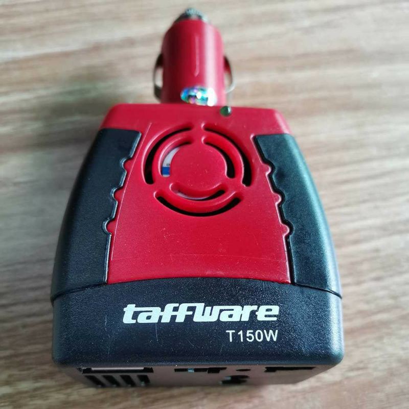 Taffware Power Car Inverter 150W 220V AC EU Plug 5V USB Charger T150w