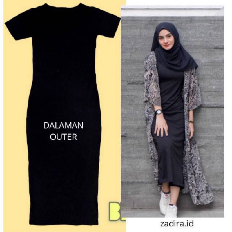 INNER DRESS LENGAN PENDEK, DRESS TRENDY