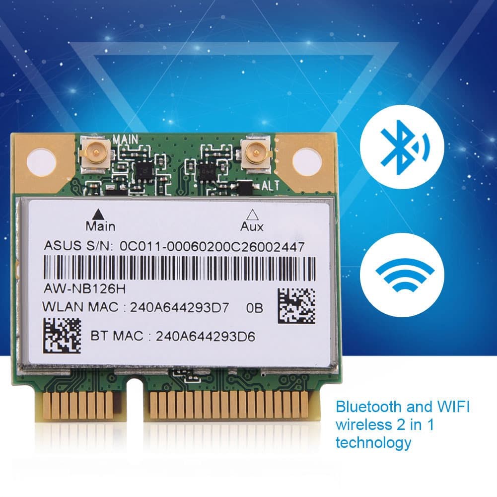 Atheros Wifi + Bluetooth 4 Adapter AR9565 Mini PCI-E PC Hackintosh