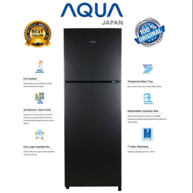 KULKAS 2 PINTU AQUA AQR D 270
