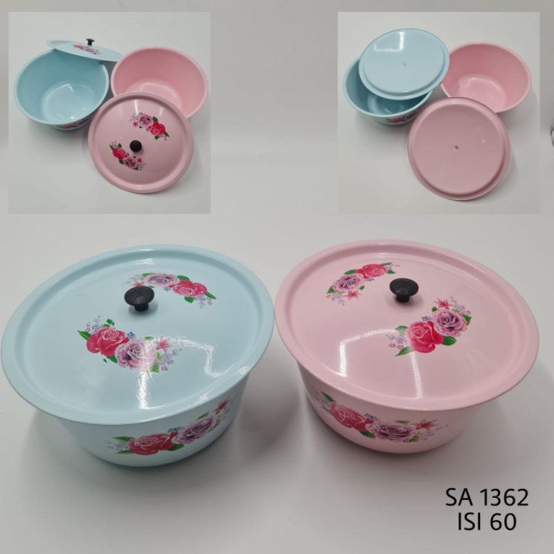 Baskom tutup warna ukuran 24cm