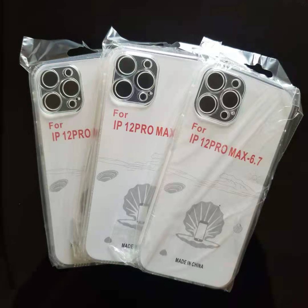 Softcase IPhone 13 12 11 Pro Max X XS 6 7 8 Transparan BeningCase IPhone Case silikon anti licin-lPhone 12 PRO MAX