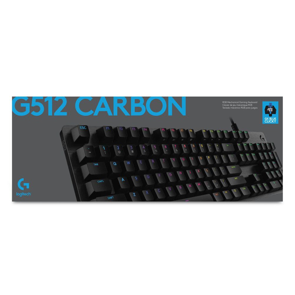 LOGITECH KEYBOARD G512 Carbon LIGHTSYNC RGB Mechanical Gaming Keyboard