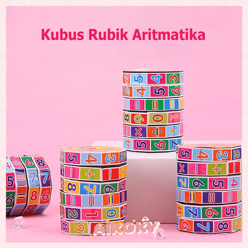 Aikoky Mainan edukasi anak Kubus Rubik Aritmatika puzzle 3d